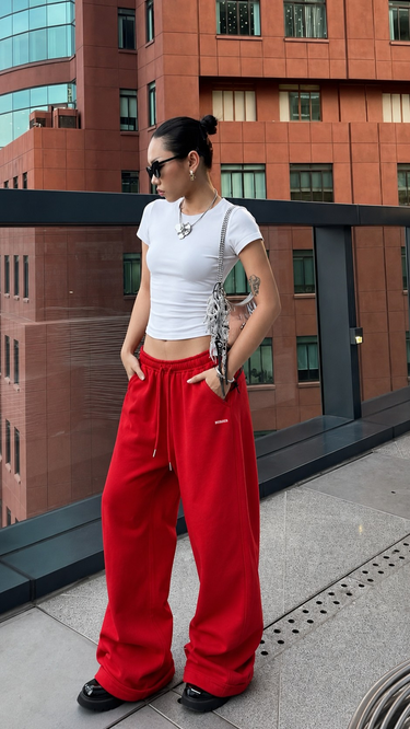 Dirty Martini Set ( It girl baby tee + Bomber Pants)