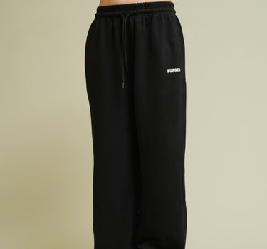 Black Irish Track Pants(Mid Rise Regular Fit) For Men And Women