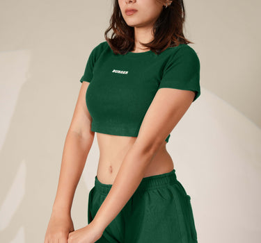 Kelly Sweat Shorts (Emerald Green) for women
