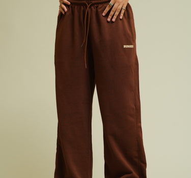 Coffee Brown Irish Track Pants(Mid Rise Regular Fit) For Men And Women