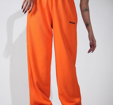 Irish Track Pants Bright Orange (MID RISE REGULAR FIT) For Men and Women