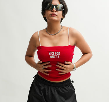 Nice For What ? - Burger Bae Regular Fit Camisole