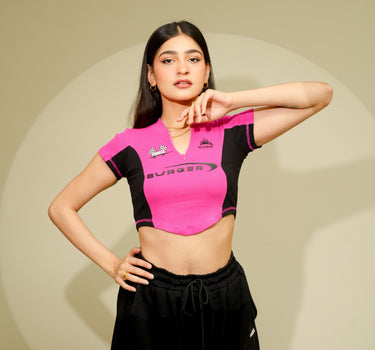 Racing Vintage dual baby tees for women