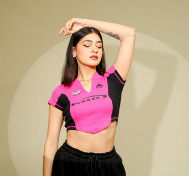 Racing Vintage dual baby tees for women