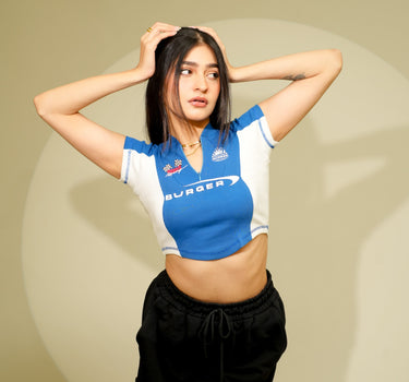 Racing Vintage dual baby tees for women