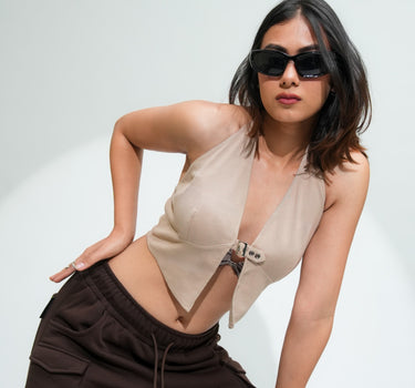 Moscow techno halter top