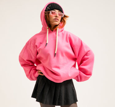 Bubblegum Pink : Ye Heavyweight Baggy Hoodie For Men and Women