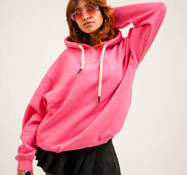 Bubblegum Pink : Ye Heavyweight Baggy Hoodie For Men and Women