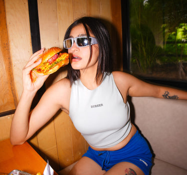 Round Neck Sleeveless Racer Tank For Women