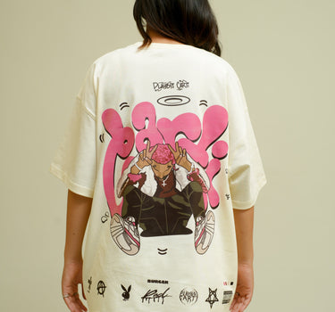 The Playboy Carti Cartoon art Drop Sleeved Tee for Men and Women
