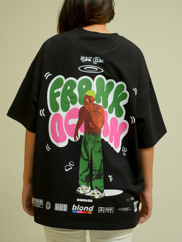 The Frank Ocean: Blonde Cartoon art Drop Sleeved Tee for Men and Women