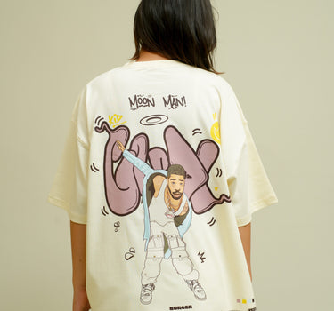 The Kid Cudi Cartoon art Drop Sleeved Tee for Men and Women