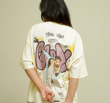 The Kid Cudi Cartoon art Drop Sleeved Tee for Men and Women