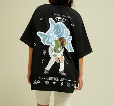 The Don Toliver Cartoon art Drop Sleeved Tee for Men and Women