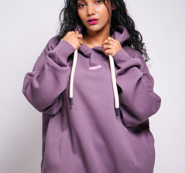 PLUM : Ye Burger Logo Heavyweight Baggy Hoodie For Men and Women