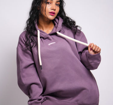 PLUM : Ye Burger Logo Heavyweight Baggy Hoodie For Men and Women