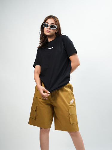 Minimal Burger Logo : Round Neck Regular Tee For Women