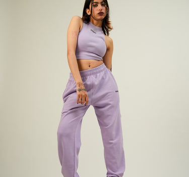 Pastel Burger Co ord Set (Racer + Gathered Track) For Women