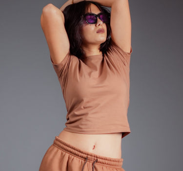 Mocha mousse : IT Girl Baby Tee For Women