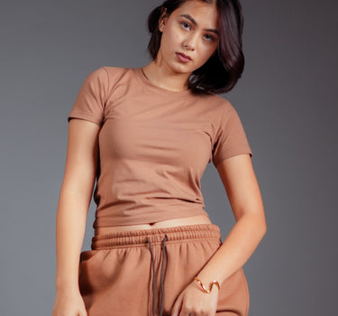 Mocha mousse : IT Girl Baby Tee For Women