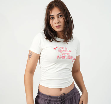 Resting Bi*ch face - IT Girl Baby Tee For Women