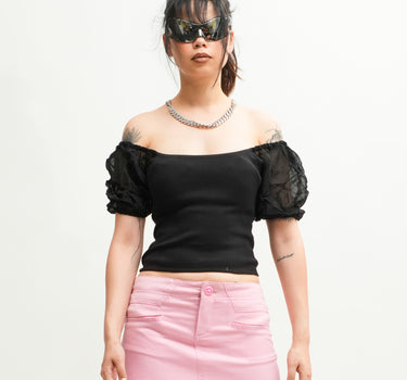 Women Body Fitted Puffed Sleeve Top (Diana Top)