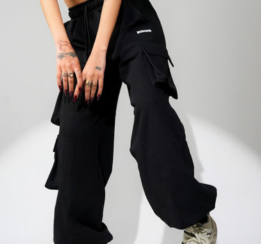 Black Seoul Cargo Tracks For Men And Women