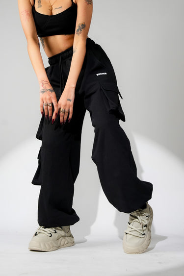 Black Seoul Cargo Tracks For Men And Women