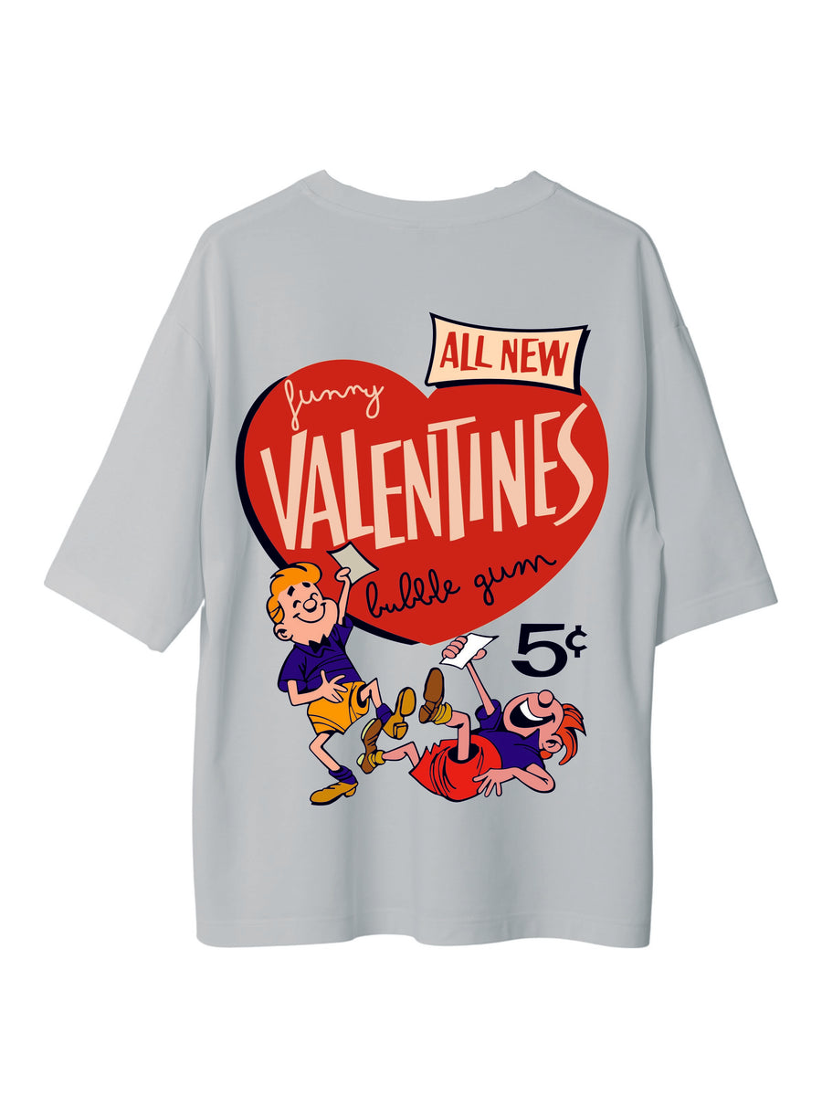 The Valentines - Burger Bae Oversized  Tee For Men and Women