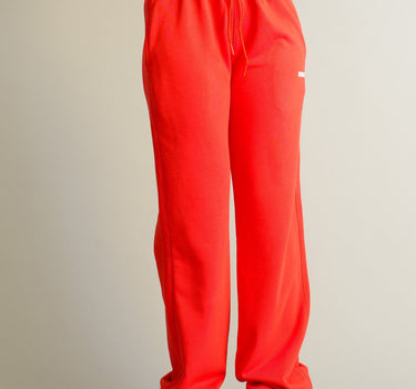 Red Irish Track Pants(Mid Rise Regular Fit) For Men And Women