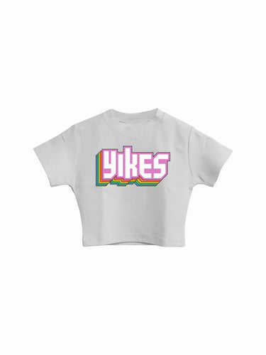 Yikes : Burger Bae Round Neck Crop Baby Tee For Women