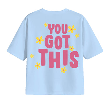 You Got This : Round Neck Drop:Sleeved  Tee For Men and Women
