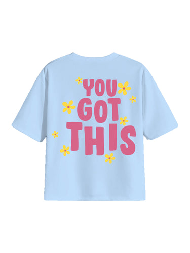 You Got This : Round Neck Drop:Sleeved  Tee For Men and Women