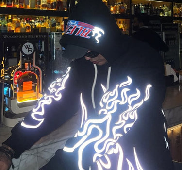 Bleach  (Reflective) : Heavyweight Baggy Hoodie For Men and Women