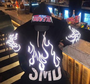 Bleach  (Reflective) : Heavyweight Baggy Hoodie For Men and Women
