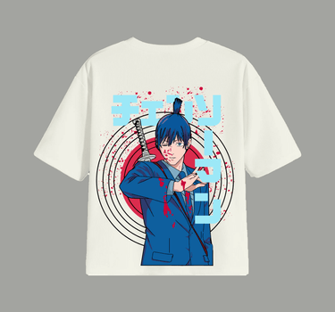 Aki Hayakawa - Chainshawman Drop Sleeved Unisex Tee - BurgerBae