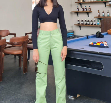 Amelia Pants Bottoms Burger Bae XS Apple Green 