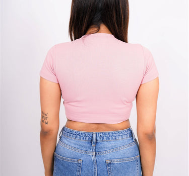 Awesome - Burger Bae Round Neck Crop Baby Tee - BurgerBae