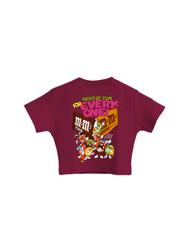 M&M : Burger Bae Round Neck Baby Tee For Women