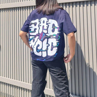 Bad Acid Oversized Tee (T-shirt) Oversized T-shirt Burger Bae Free Size Navy 