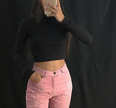 Basic Turtleneck Turtle-Necks Burger Bae XS Black 