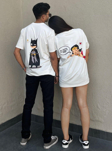 Batman: You Robin' My Heart Tees (T-shirt) T-shirt Burger Bae White-White S S