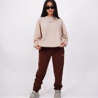 Beige Coffee Brown Limited Edition Paradox Set Co-ord set Burger Bae XS Beige-CoffeeBrown 