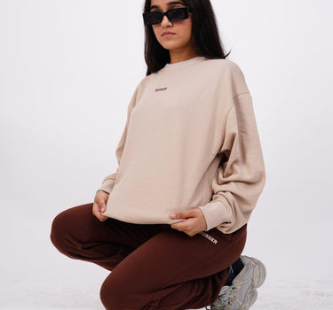 Beige Coffee Brown Limited Edition Paradox Set Co-ord set Burger Bae 