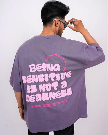 Being Sensitive Is Not A Weakness Drop-Sleeved Tee (T-shirt) - BurgerBae