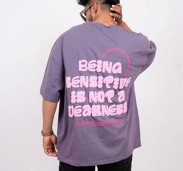 Being Sensitive Is Not A Weakness Drop-Sleeved Tee (T-shirt) - BurgerBae