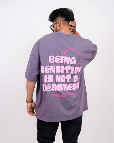 Being Sensitive Is Not A Weakness Drop-Sleeved Tee (T-shirt) - BurgerBae