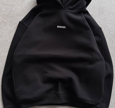 The Burger Bae Hoodie- Z black (Without Draws)
