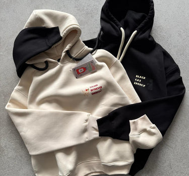 Black Cat - Golden Retriever Energy Couple Hoodie