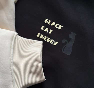 Black Cat - Golden Retriever Energy Couple Hoodie